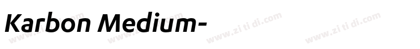 Karbon Medium字体转换